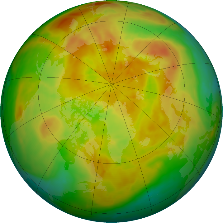 Arctic ozone map for 09 May 2014